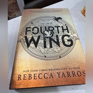 Fourth Wing by Rebecca Yarros hardcover book